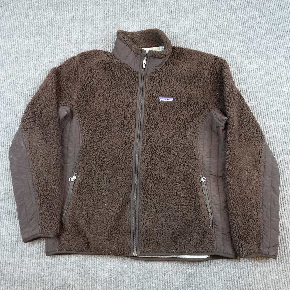 Patagonia Retro X Jacket Womens XL Brown Full Zip Sherpa Synchilla 23071F7